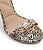 Color:Brown Multi Patent - Image 6 - Katelina Printed Patent Ankle Strap Dress Sandals