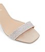 Color:Bone - Image 5 - Kedeaviel Embellished Leather Ankle Strap Dress Sandals