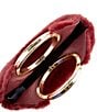 ALDO Kelhanifurr Medium Bangle Faux Fur Convertible Crossbody Bag, Color:Bordo - Image 3