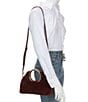 ALDO Kelhanifurr Medium Bangle Faux Fur Convertible Crossbody Bag, Color:Bordo - Image 4
