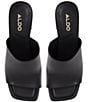 Color:Black - Image 5 - Meshka Leather Mirror Heel Dress Slides