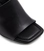 Color:Black - Image 6 - Meshka Leather Mirror Heel Dress Slides