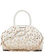 ALDO Michellie Pearl Floral Top Handle Chain Satchel Bag, Color:White - Image 1