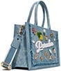 ALDO Paradise Denim Embellished Tote Bag - Image 3