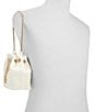 Color:White - Image 4 - Pearlilyx Pearl Embellished Drawstring Bucket Bag