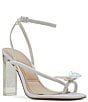 Color:Glitter White - Image 1 - Pepela Glitter Toe Loop Butterfly Dress Sandals
