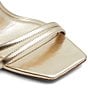 Color:Metallic Champagne - Image 5 - Phaedra Metallic Ankle Wrap Dress Sandals