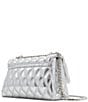 Color:Silver - Image 2 - Piccaro Silver Metallic Crossbody Bag