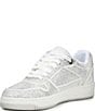 Color:White - Image 4 - Retroact Rhinestone Embellished Sneakers