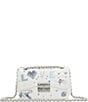 Color:White - Image 1 - Rhinestone and Charm Embellished Digilovebggx Crossbody Bag