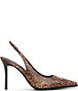 ALDO Samantha Snake Embossed Pointed Toe Slingback Pumps - Image 2