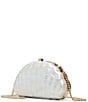 ALDO Sheshell Novelty Shell Frame Clutch Crossbody Bag, Color:Other White - Image 3