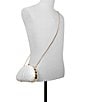 ALDO Sheshell Novelty Shell Frame Clutch Crossbody Bag, Color:Other White - Image 4