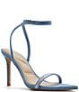 Color:Blue - Image 1 - Tulipa Denim Rhinestone Strap Dress Sandals