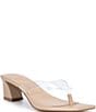 ALDO Women's Adryanna Clear Thong Block Heel Sandals - Image 1