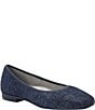 Alegria Arielle Tailored Textured Print Leather Ballet Flats - Image 1