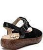 Color:Stretch Black - Image 2 - Betsie Stretch Rocker Slingback Platform Sandals