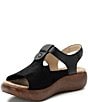 Color:Stretch Black - Image 4 - Betsie Stretch Rocker Slingback Platform Sandals