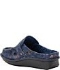 Alegria Brigid Lumen Print Suede Buckle Strap Mule Clogs - Image 3