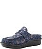 Alegria Brigid Lumen Print Suede Buckle Strap Mule Clogs - Image 4