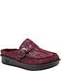 Alegria Brigid Suede Buckle Strap Mule Clogs - Image 1