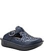 Alegria Classic Wildflower Leather and Floral Print Clogs - Image 1