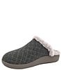 Color:Smoke - Image 4 - Comfee Quilted Mule Slippers