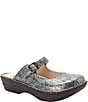 Alegria Fabel Baroque Printed Leather Mary Jane Mule Clogs - Image 1