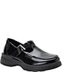 Alegria Jensie Glazed Leather T-Strap Loafers - Image 1