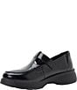 Alegria Jensie Glazed Leather T-Strap Loafers - Image 4
