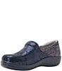 Alegria Keli Glimmer Leather Snake Print Accent Clogs - Image 5