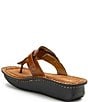 Color:Luggage - Image 3 - Kennedi Leather Thong Platform Sandals