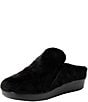 Color:Black - Image 4 - Loungeree Faux Fur Slippers