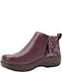 Alegria Oaklee Leather Snake Print Accent Dual Zip Ankle Booties - Image 4