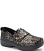 Alegria Oasys Twilight Bloom Printed Leather Clogs - Image 1