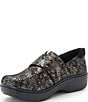 Alegria Oasys Twilight Bloom Printed Leather Clogs - Image 4