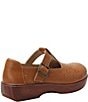 Alegria Odessa Perforated Leather T-Strap Rocker Bottom Clogs - Image 2