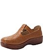 Alegria Odessa Perforated Leather T-Strap Rocker Bottom Clogs - Image 4