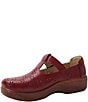 Alegria Odessa Perforated Leather T-Strap Rocker Bottom Clogs - Image 4