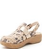 Alegria Olanna Animal Print Leather Slingback Clogs - Image 4