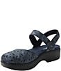 Alegria Opal Laser Cut Leather Ankle Strap Clogs - Image 4