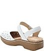 Alegria Opal Laser Cut Leather Cork Ankle Strap Clogs - Image 3