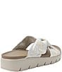 Alegria Rylie Satin Brocade Knotted Platform Slide Sandals - Image 2