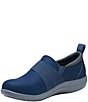 Color:Navy - Image 4 - Savvie Perforated Slip-Ons