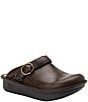 Color:Oiled Brown - Image 1 - Seville Oiled Leather Clogs