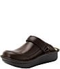Color:Oiled Brown - Image 4 - Seville Oiled Leather Clogs