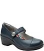 Color:Navy Gloss - Image 1 - Sofi Leather Mary Janes