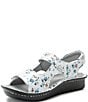 Color:Keep Calm - Image 4 - Vallie Floral Printed Leather Sandals
