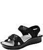 Alegria Vienna Swirling Print Leather Platform Sandals - Image 4