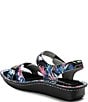 Color:Tropic Nights - Image 3 - Vienna Tropical Print Leather Sandals
